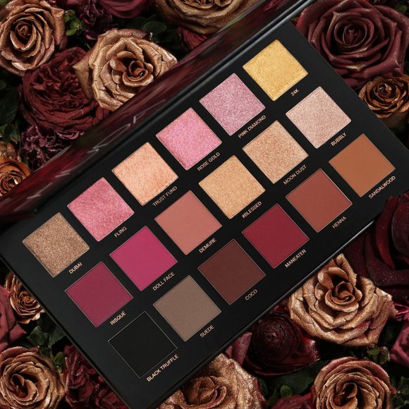 HUDA BEAUTY Rose Gold REMASTERED Eyeshadow Palette BRAND NEW/NEVER USED/IN BOX - Picture 1 of 7